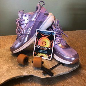 HEELYS - Size 4 youth  Purple Metallic